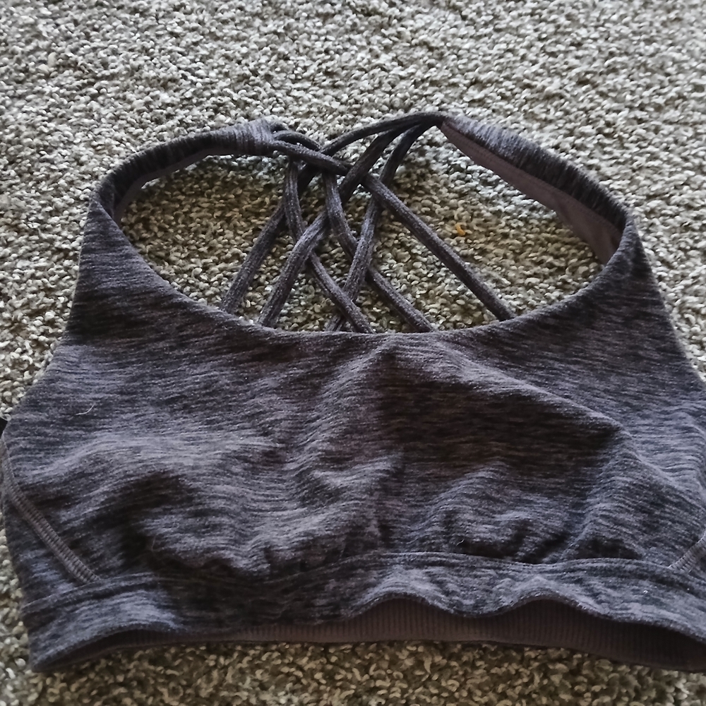 Victoria's Secret Charcoal Strappy Sports Bra